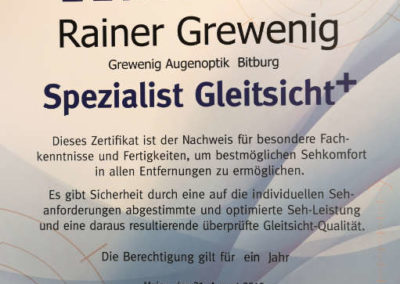 Rainer Grewenig Spezialist Gleitsicht+